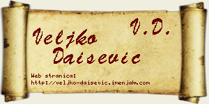 Veljko Daišević vizit kartica